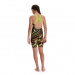 Lányka fürdőruha Speedo Fastskin Endurance+ Openback Kneeskin Girl Black/Atomic Lime/Salso