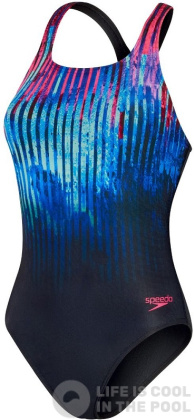 Speedo Digital Printed Medalist True Navy/Cobalt/Electric Pink/Hypersonic Blue