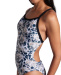 Arena Earth Swimsuit Xcross Back Black/White Multi