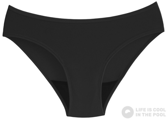 Menstruációs fürdőruha WUKA Swim Bikini Brief Light Flow Black