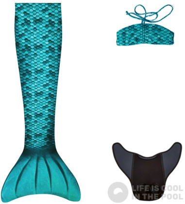 Kuaki Mermaids Mermaidtail Set Turqoiuse