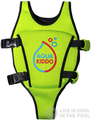 Gyermek úszómellény AquaKiddo Swim Vest Green