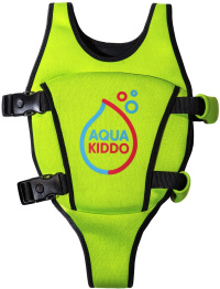 Gyermek úszómellény AquaKiddo Swim Vest Green