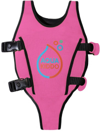 Gyermek úszómellény AquaKiddo Swim Vest Pink