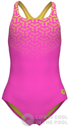 Arena Kikko V Swim Short Graphic Girls Pink