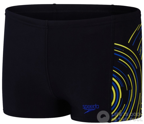 Speedo Plastisol Placement Aquashorts Boys Black/Blue